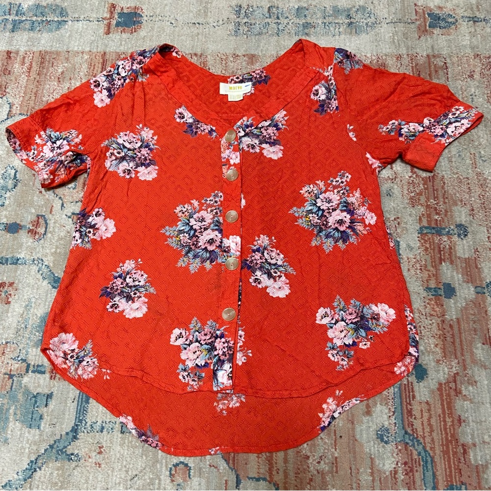 Maeve by Anthropologie Floral Buttondown - Picture 2 of 4